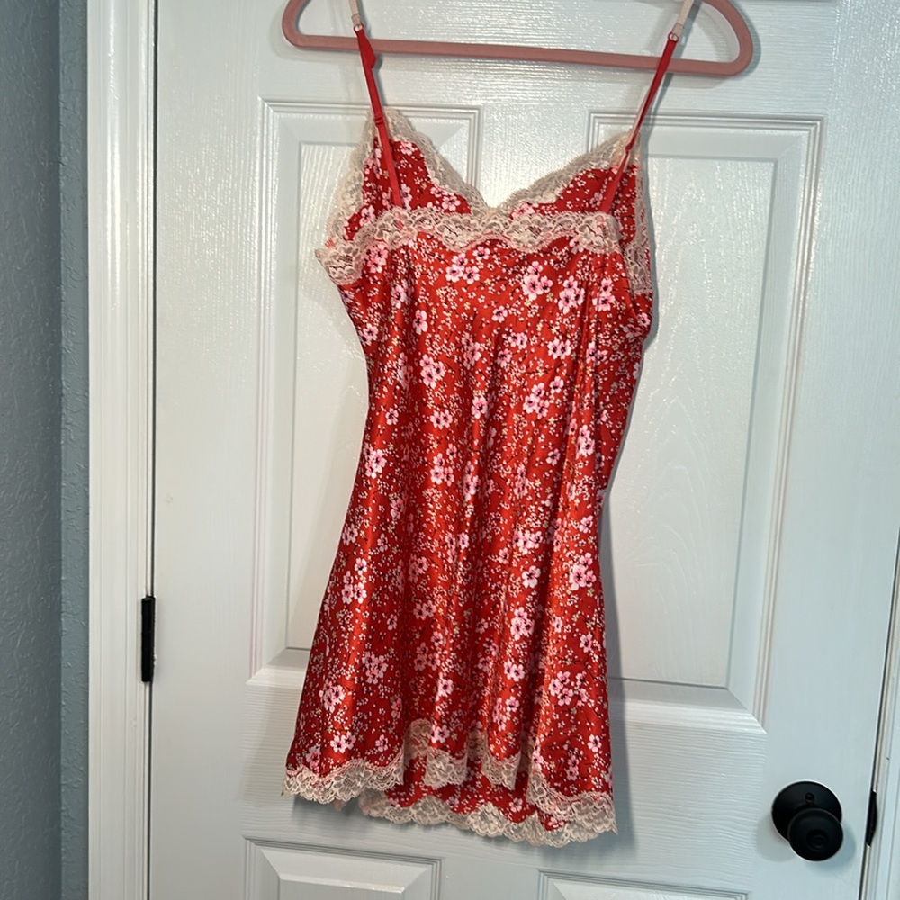 Victoria’s Secret Y2K cherry blossom mini slip dress with bows and gems Medium - Picture 17 of 17